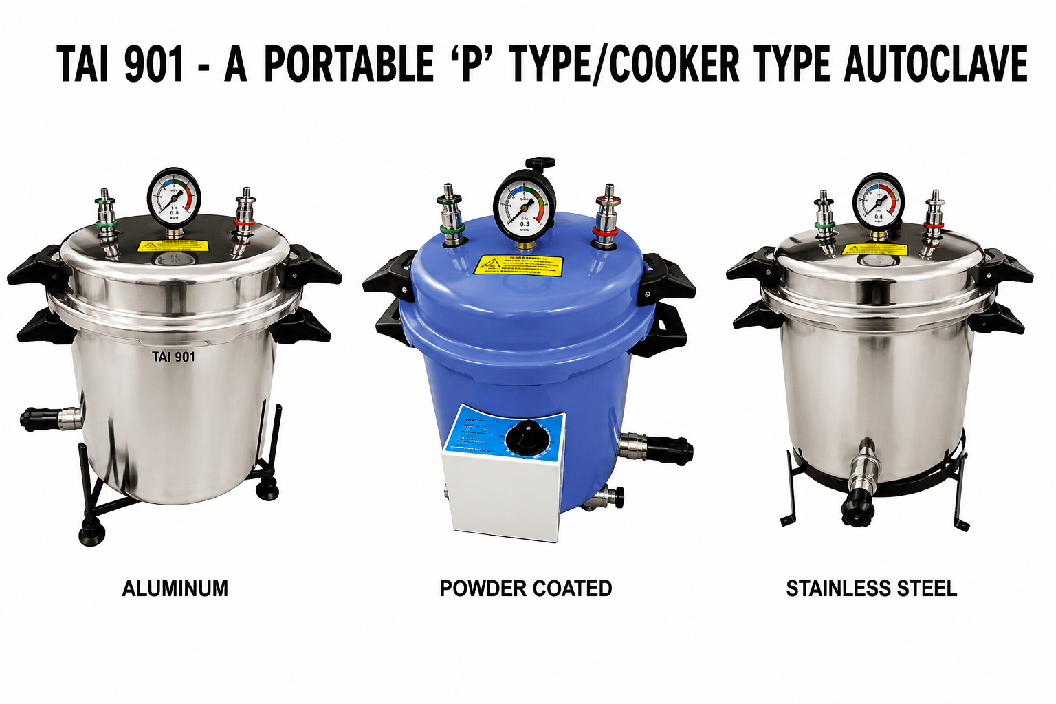 TAI 901-A Portable ‘P’ Cooker Type Autoclave