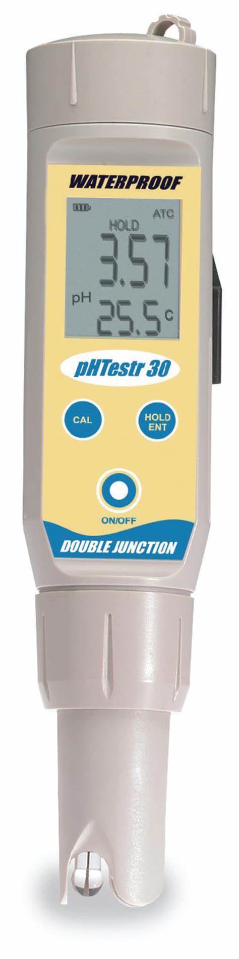 PHTEST30 Waterproof pHTestr 30 Tester with ATC and Temperature Readout; ±0.01 pH resolution