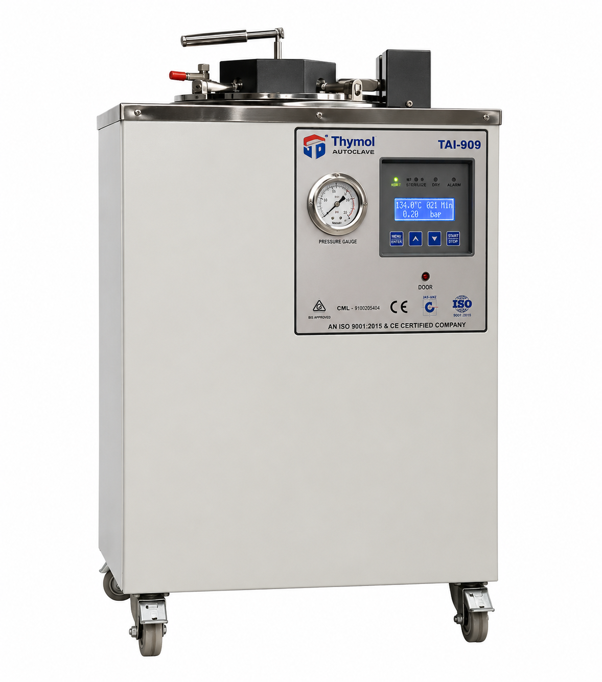TAI 909 – SINGLE LEVER LOCK AUTOCLAVE